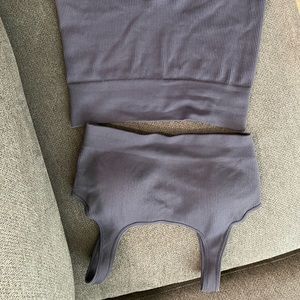 Sports bra and biker shorts set